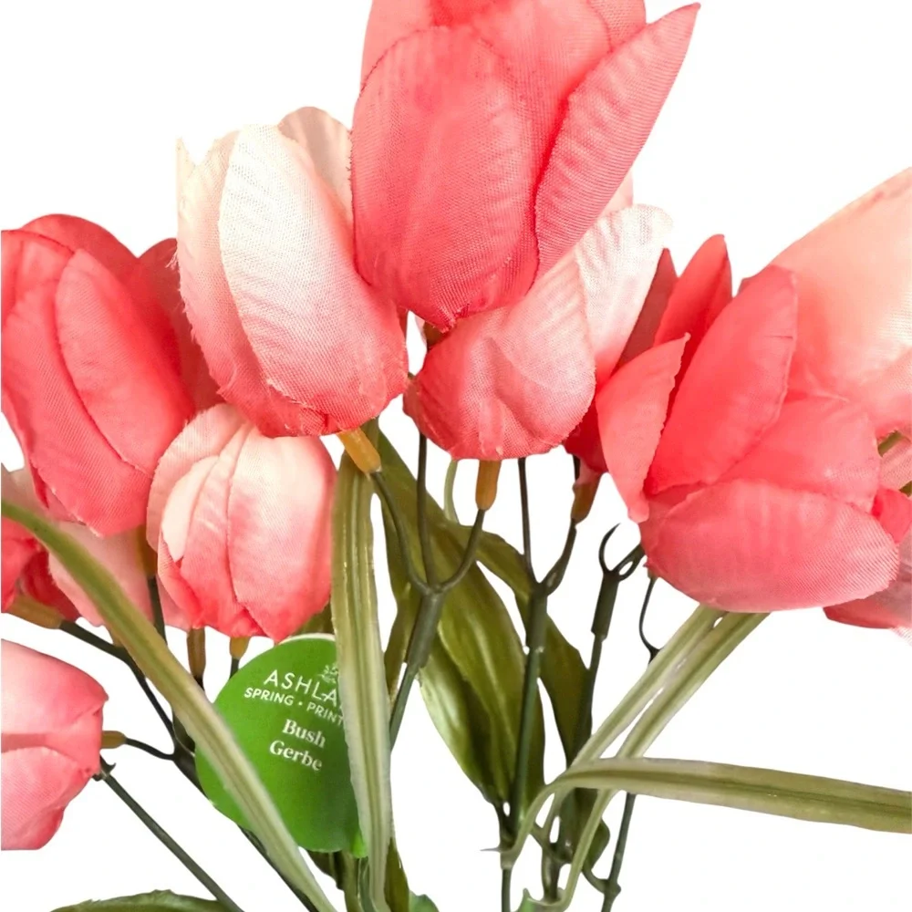Ashland Elegant Pink Tulip Bouquet Artificial Flowers 12”